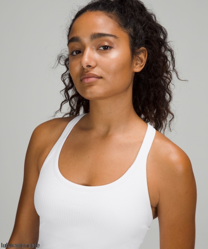 Lululemon Damen DELULU528 | Ebb To Street Tanktop Weiß